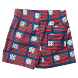 Boys Swim Trunk - Navy Flag