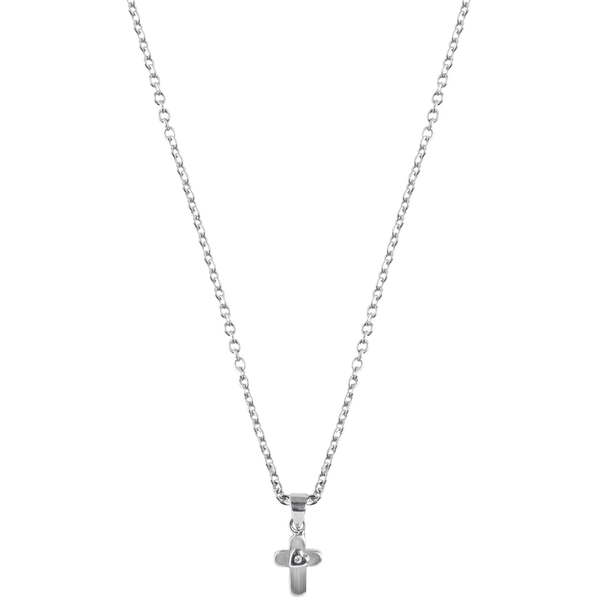 Brooklyn Cross Necklace - Cable Chain
