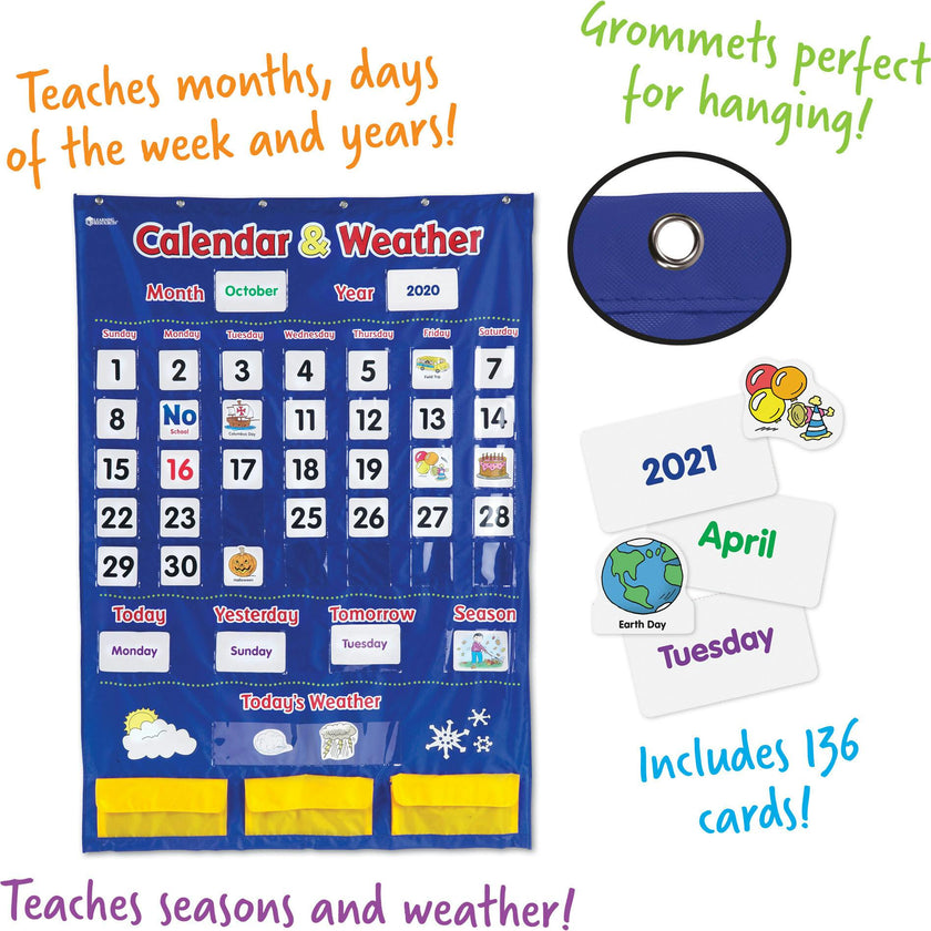 Calendar & Weather Pocket Chart