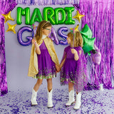 Mardi Gras Confetti Cape