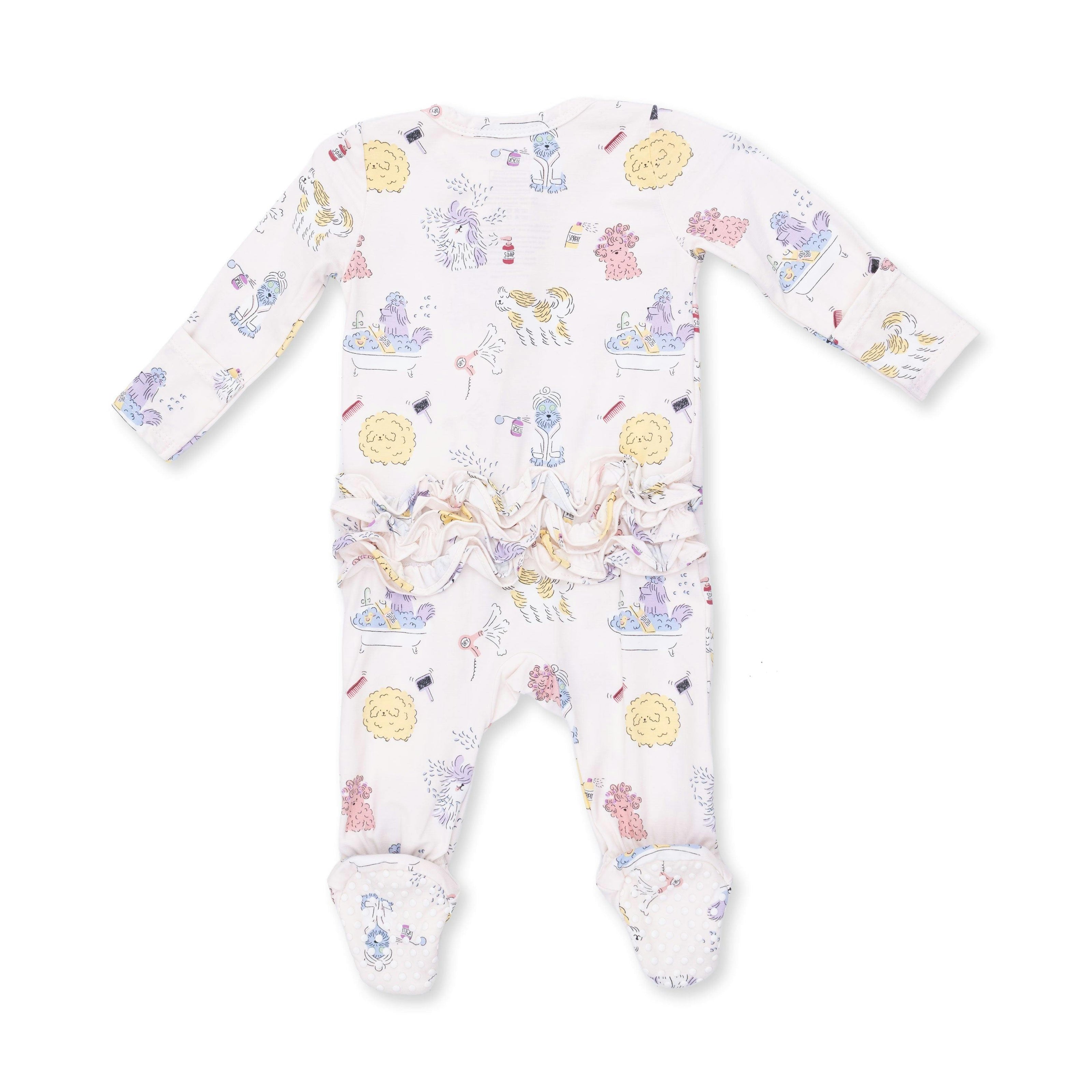 Spa Dogs - 2 Way Ruffle Back Zipper Footie