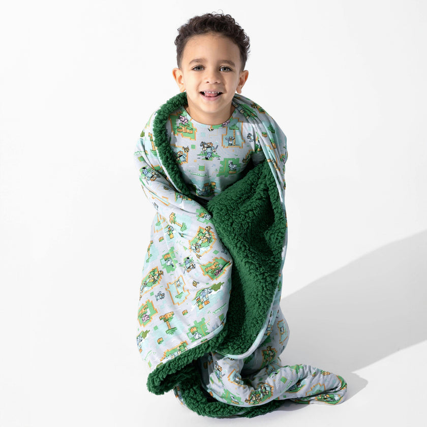 Minecraft: Overworld Dreams Bamboo Sherpa Blanket