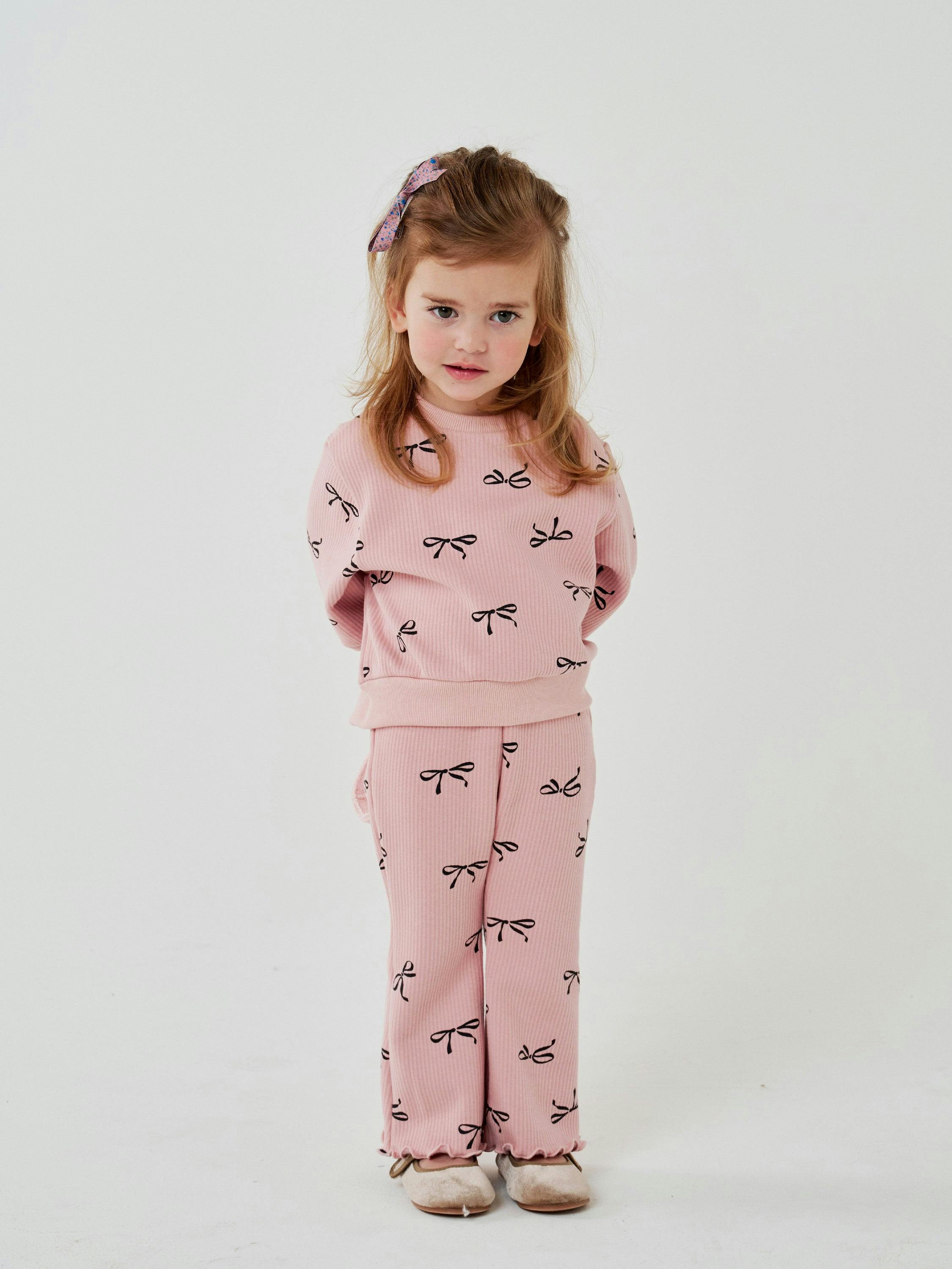 Ava Ribbon Sweatshirt Set