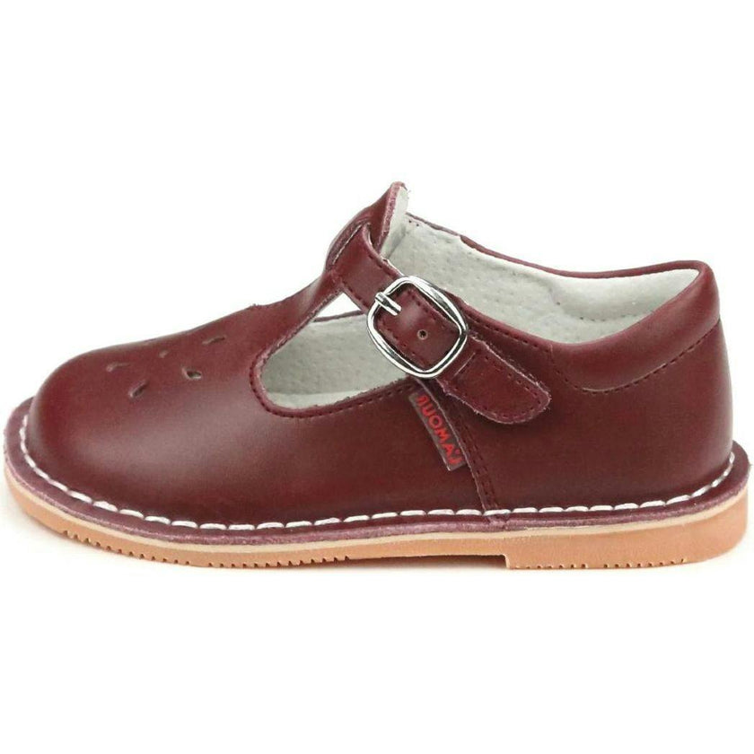 Joy Waxed Leather T-Strap Mary Jane