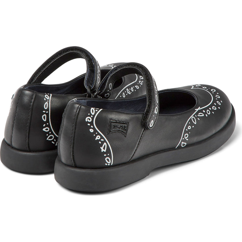 Duet Twins Printed Leather Mary Jane Shoes