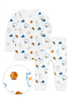 The Organic Long Sleeve Pajama Set [Basketball]