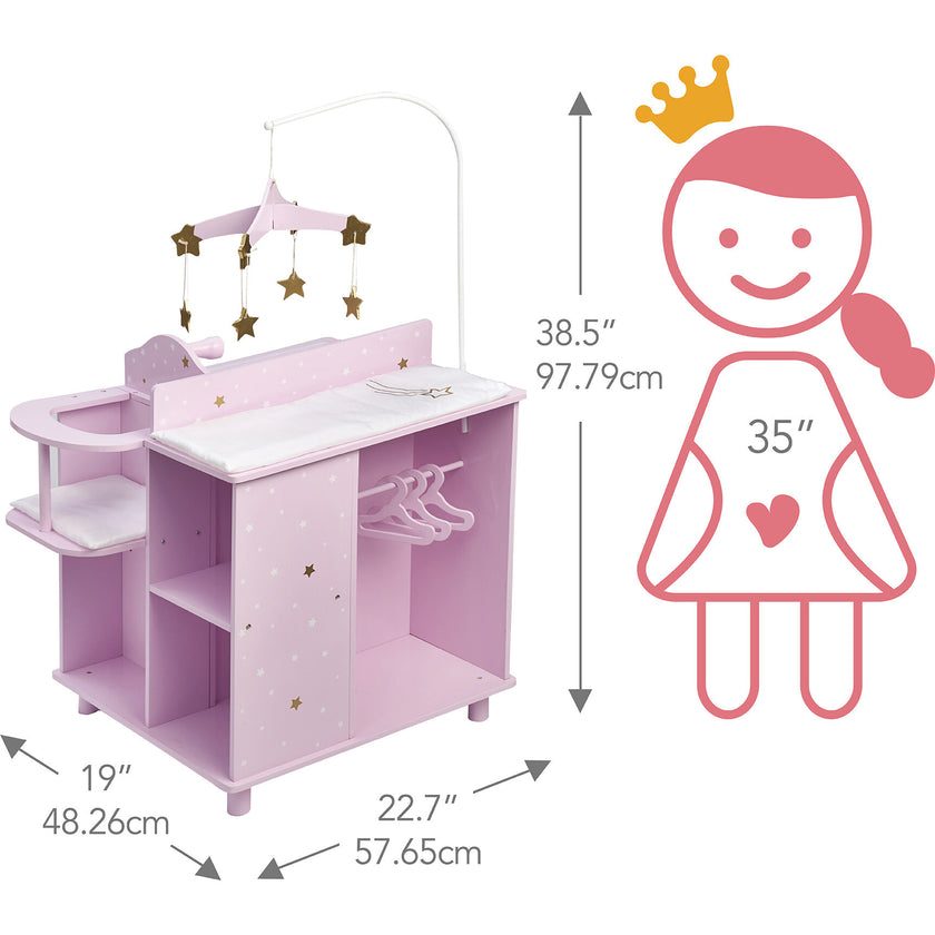 Twinkle Stars 4-in-1 Baby Doll Nursery & Changing Station