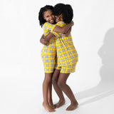 Clueless Total Betty Plaid Bamboo Kids Pajama Short Set