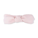 Solid Veiled Pink Rib - Knot Headband