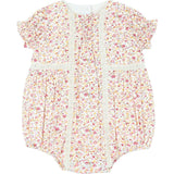 Pink Floral Bubble Romper