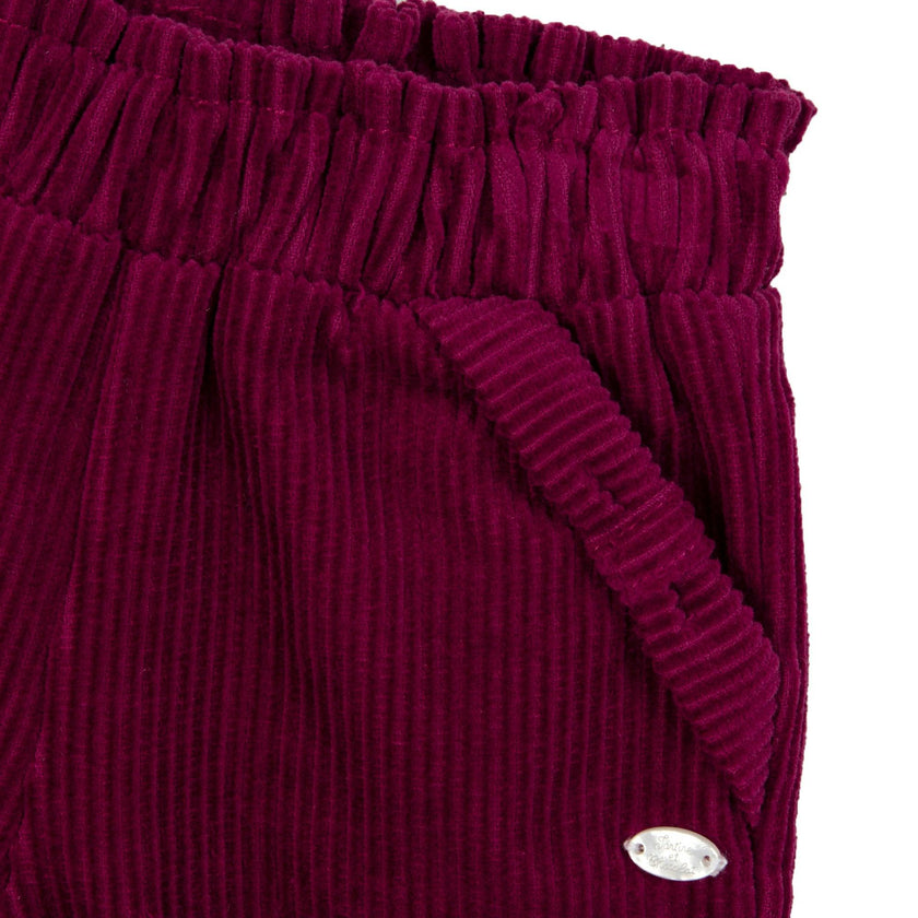 TARTINE ET CHOCOLAT BABY COTTON PANTS - RHODODENDRON