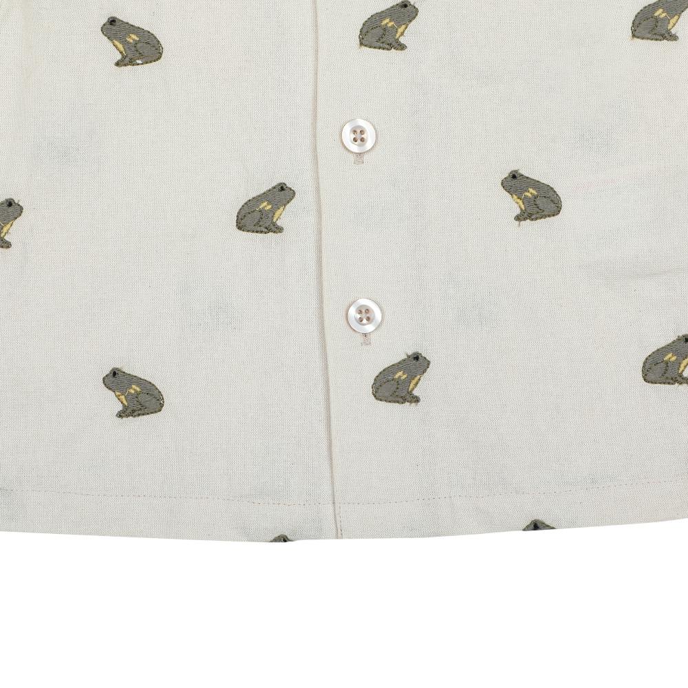 Deccie Shirt | Frogs | Warm White