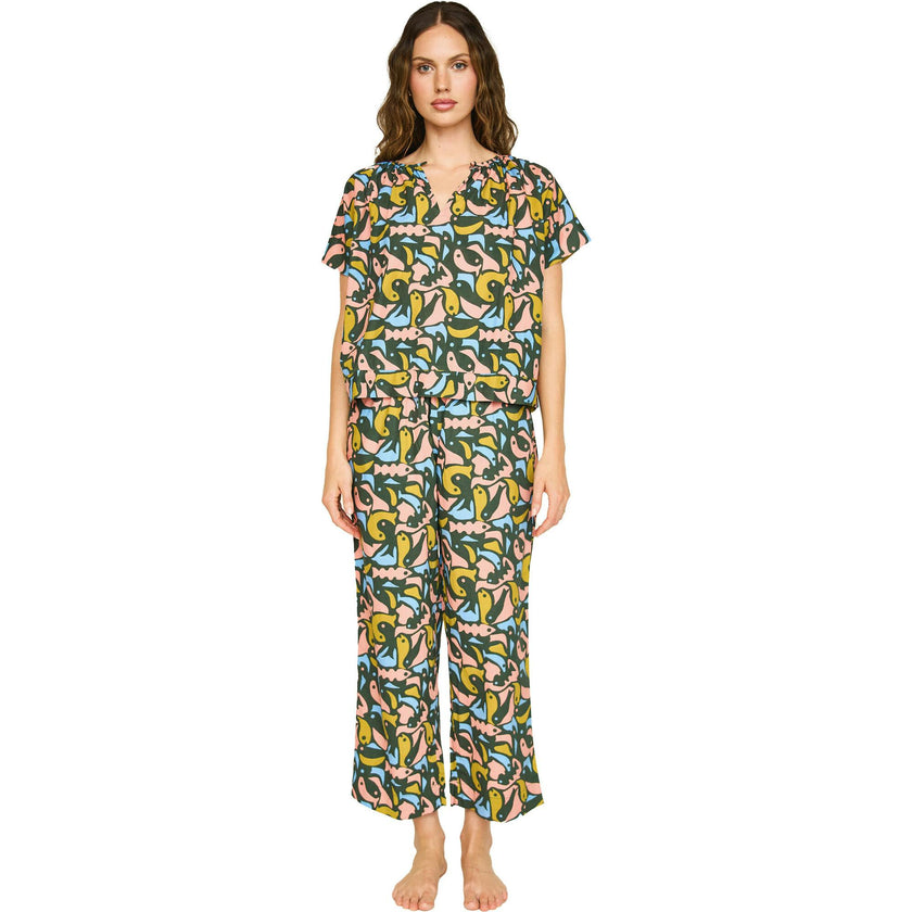 Pajama Pant Set in Guppy