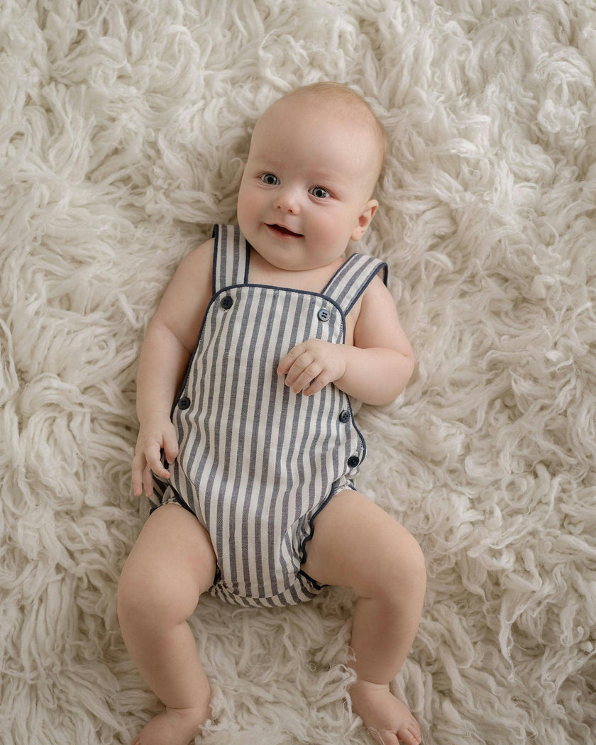 Robbie Linen Sleeveless Bubble Romper