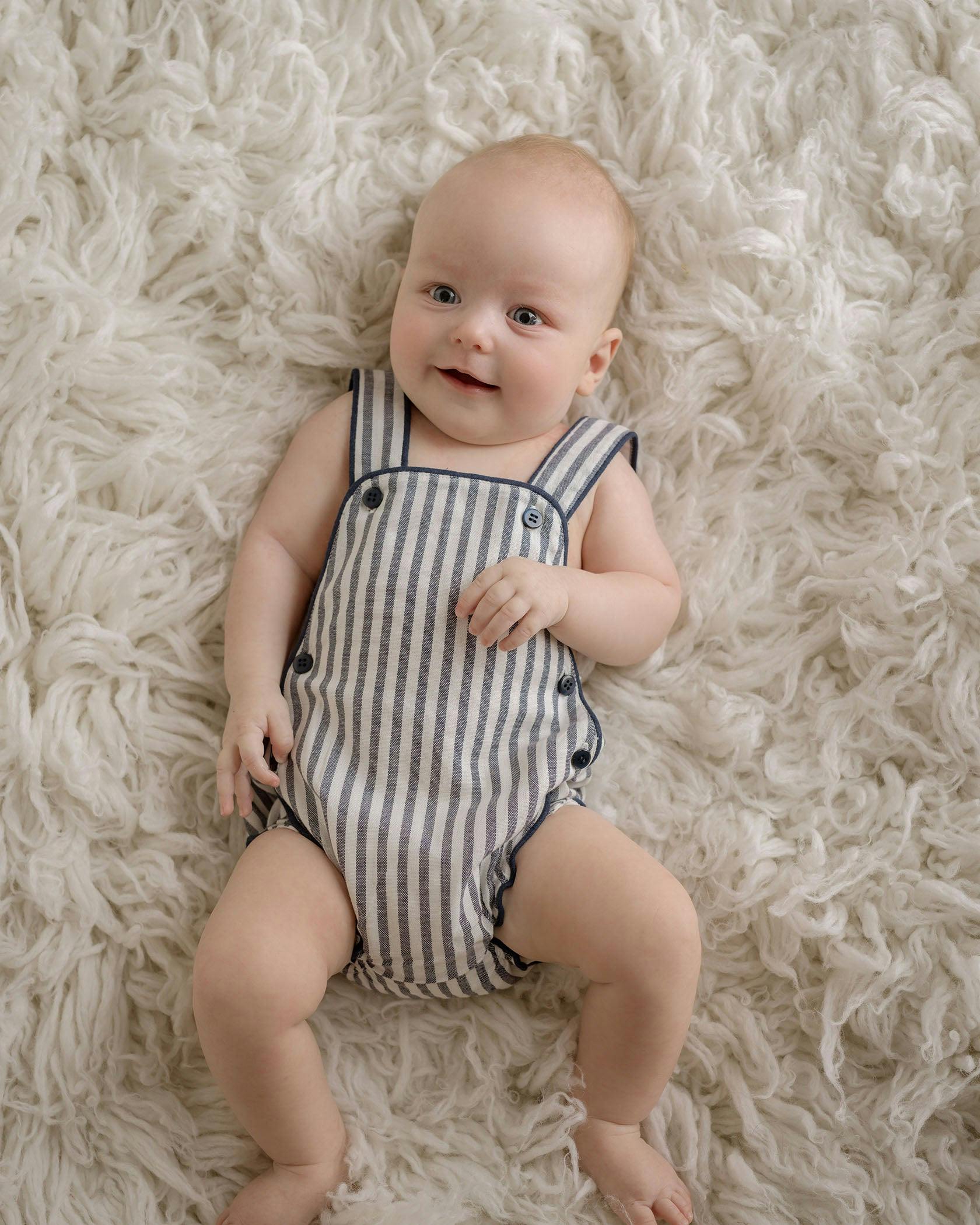 Robbie Linen Sleeveless Bubble Romper
