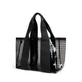 Wellington Cabana Tote, Perforated TPU Black