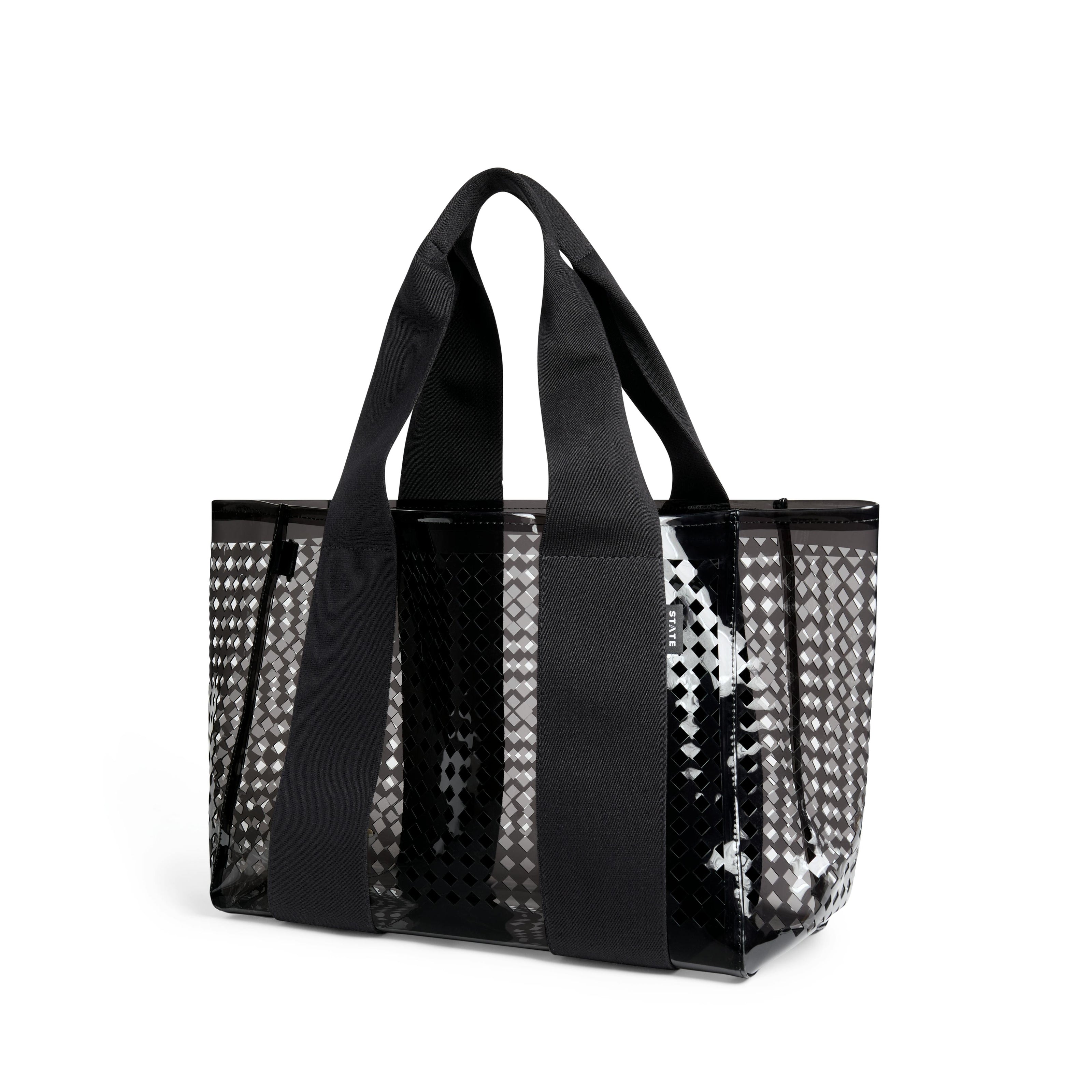Wellington Cabana Tote, Perforated TPU Black