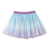 Tie Front Tee & Tutu Skirt | Blue Ombre
