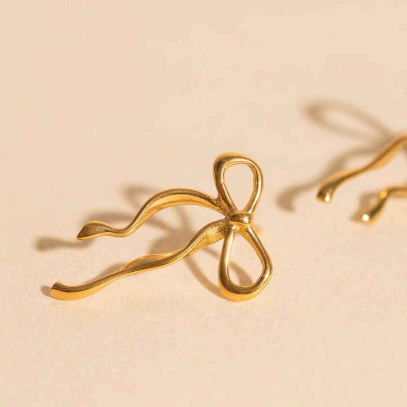 Dainty Bow Stud Earrings