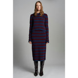 Pia Stripe Tube Skirt