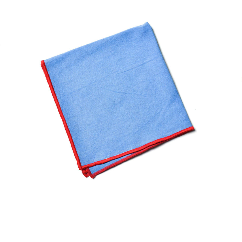 Color Block French Blue and Red Napkin
