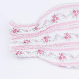 Winding Roses Stripe - Long Sleeve Smocked Bubble with Tutu
