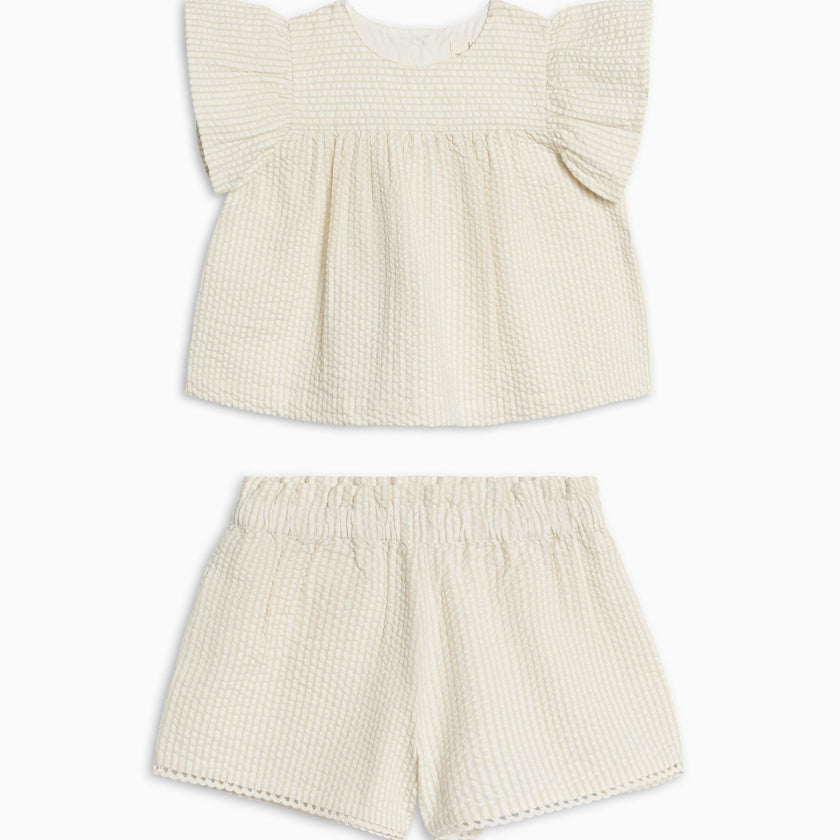 Organic Girls Seersucker Set