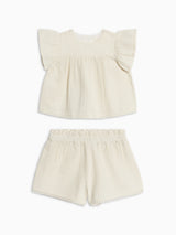 Organic Girls Seersucker Set