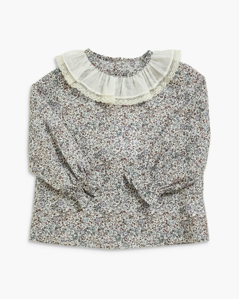 Amelia Blouse Blue Plum Liberty