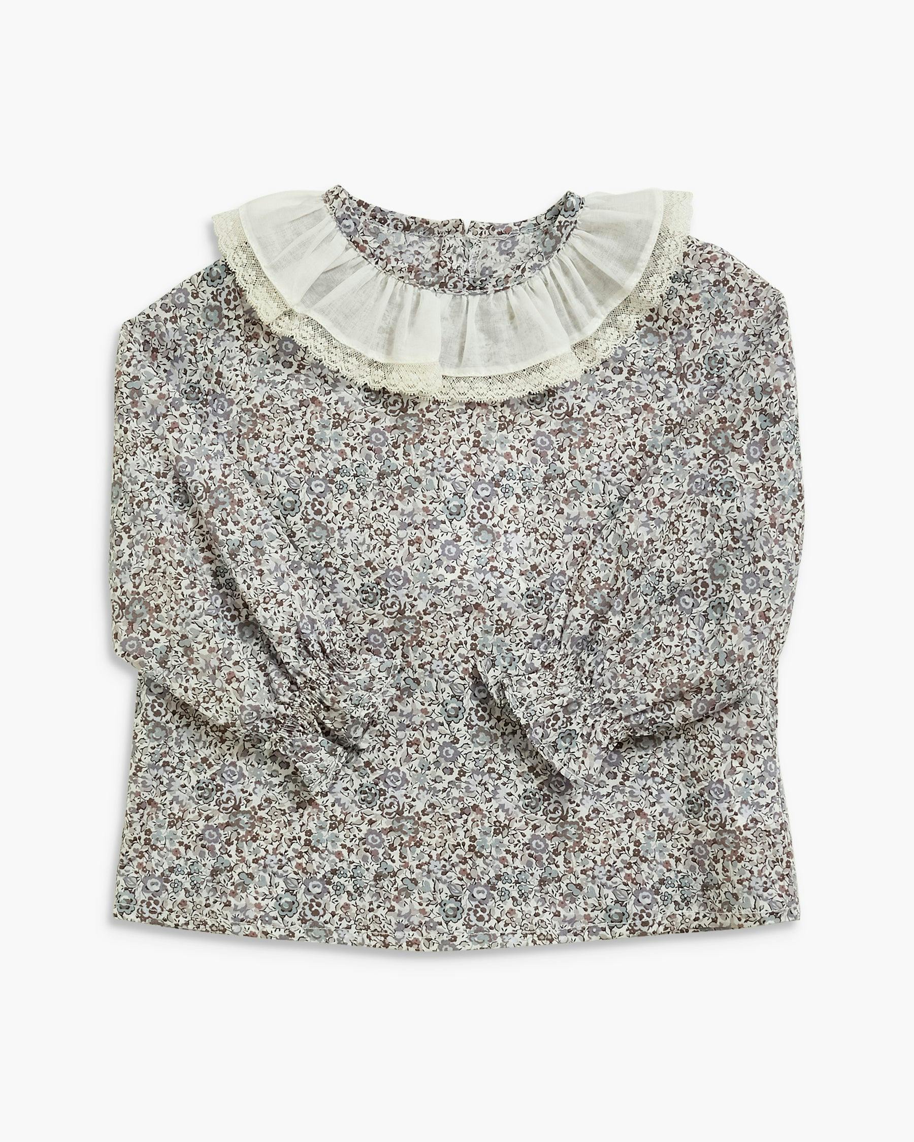 Amelia Blouse Blue Plum Liberty