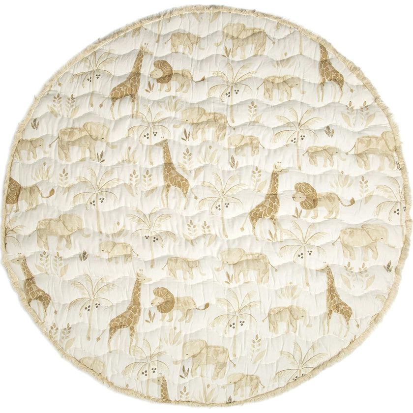 Kendi Quilted Safari Baby Play Mat