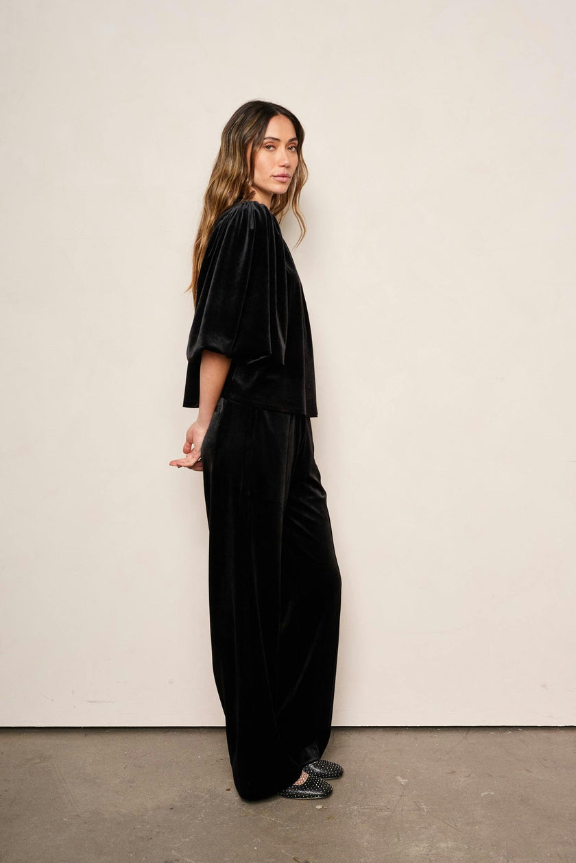 Women's Jin Velvet Wide Leg Pant