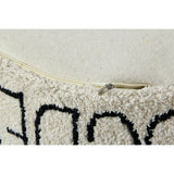 All Around Alphabet Round Wide Pouffe