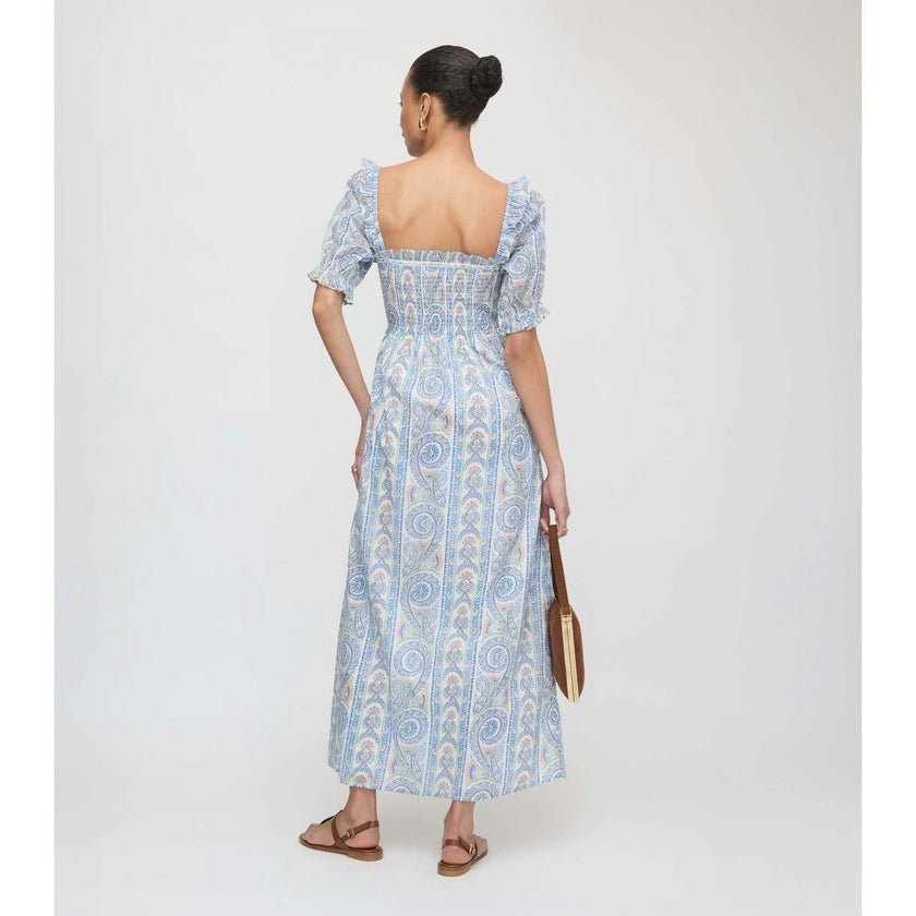 The Scarlett Nap Dress - Blue Corsica Paisley