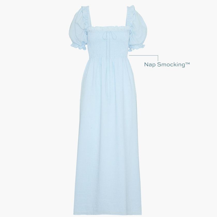 The Scarlett Nap Dress - Pale Blue