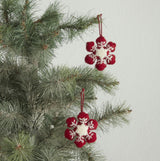 24 Piece Set- Iconic Christmas Mini Tabletop Tree Set- Hand Felted Wool