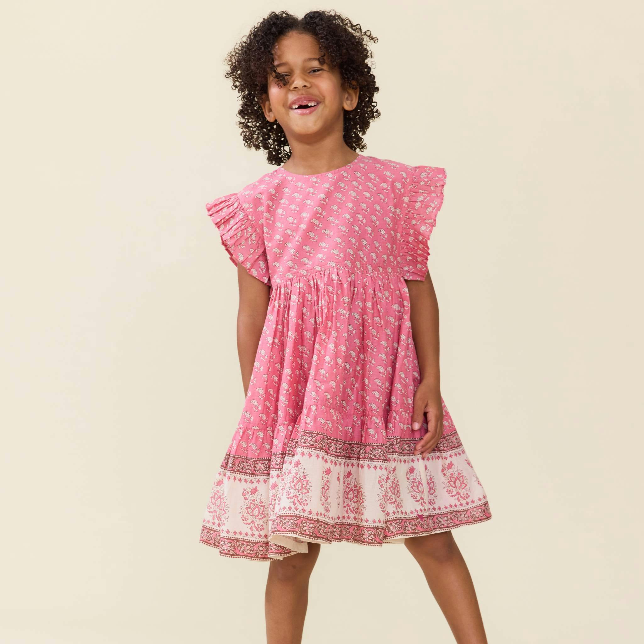 Girls Kit Dress - Small Paisley