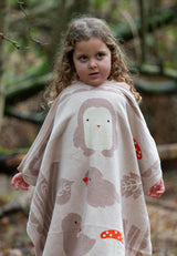 Folk Tales Knitted Organic Baby Blanket, Cream