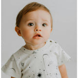 short sleeve romper | celestial