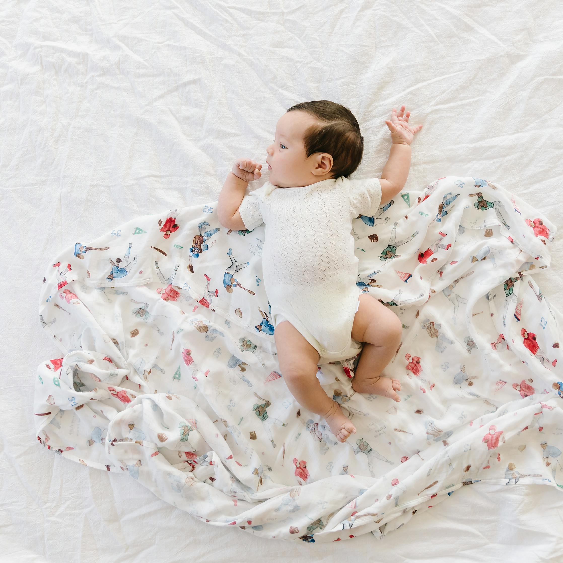 Deluxe Muslin Swaddle Blanket 2 Pack - Home Run 2