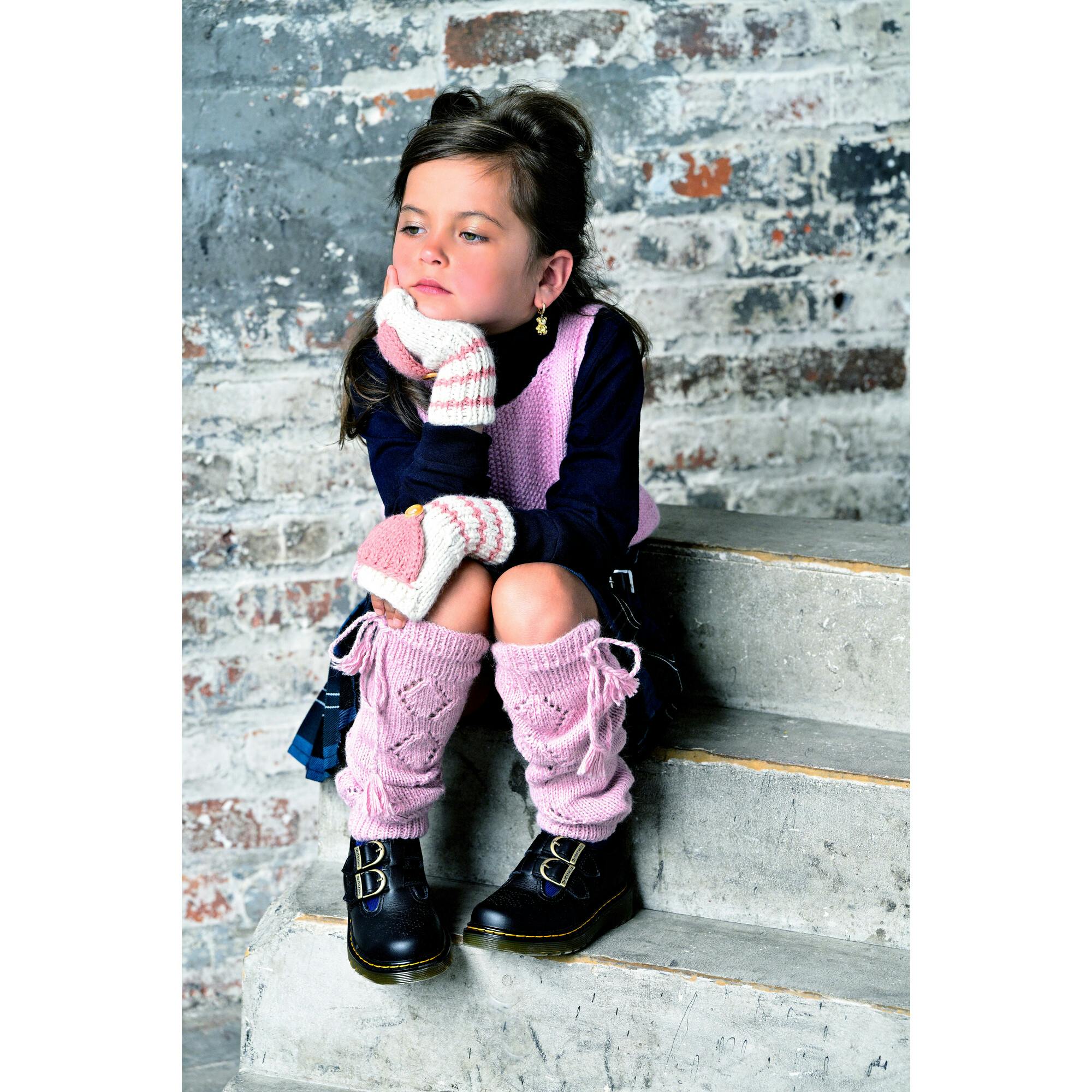 Kids Fingerless Fold-Over Mittens