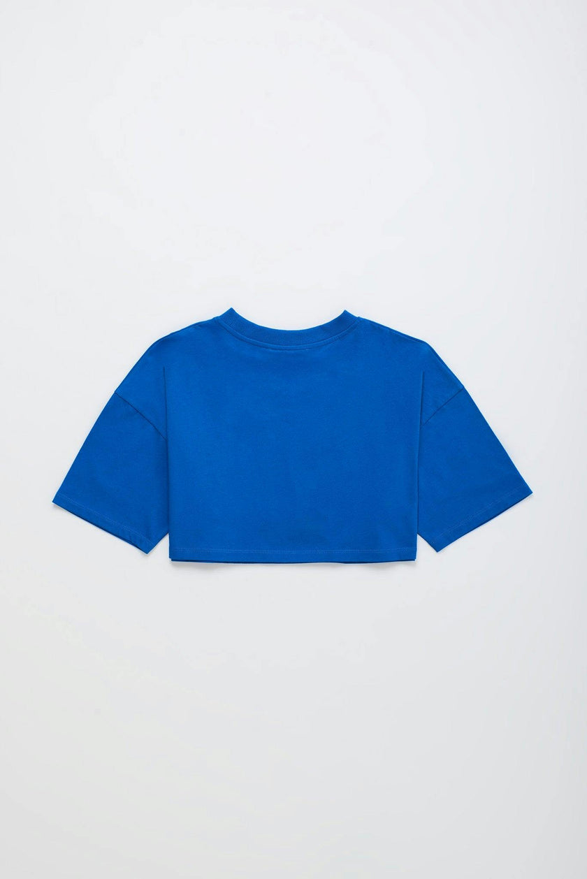 HULA CROP TOP BLUE