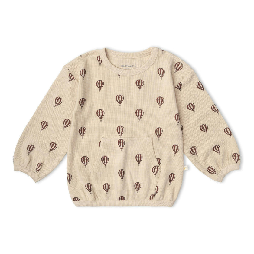 Organic Tee & Pant Slouch Set - Ballon Voyage