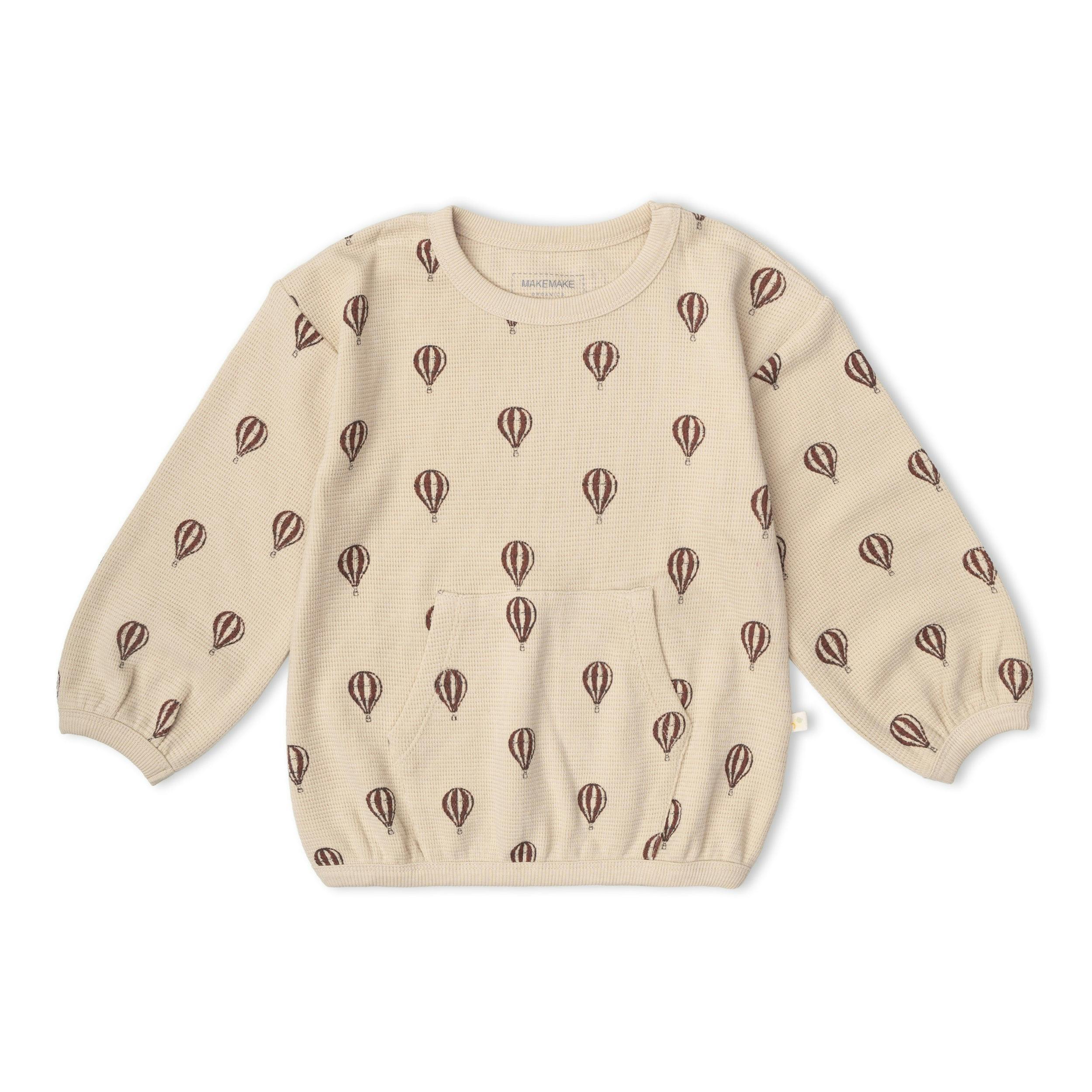 Organic Tee & Pant Slouch Set - Ballon Voyage