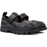 Brutus Leather Mary Jane Shoes, Black