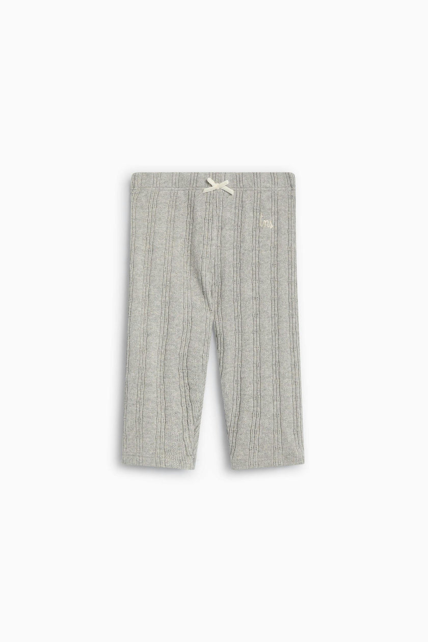 TNS Logo Baby Legging Mid Grey Melange