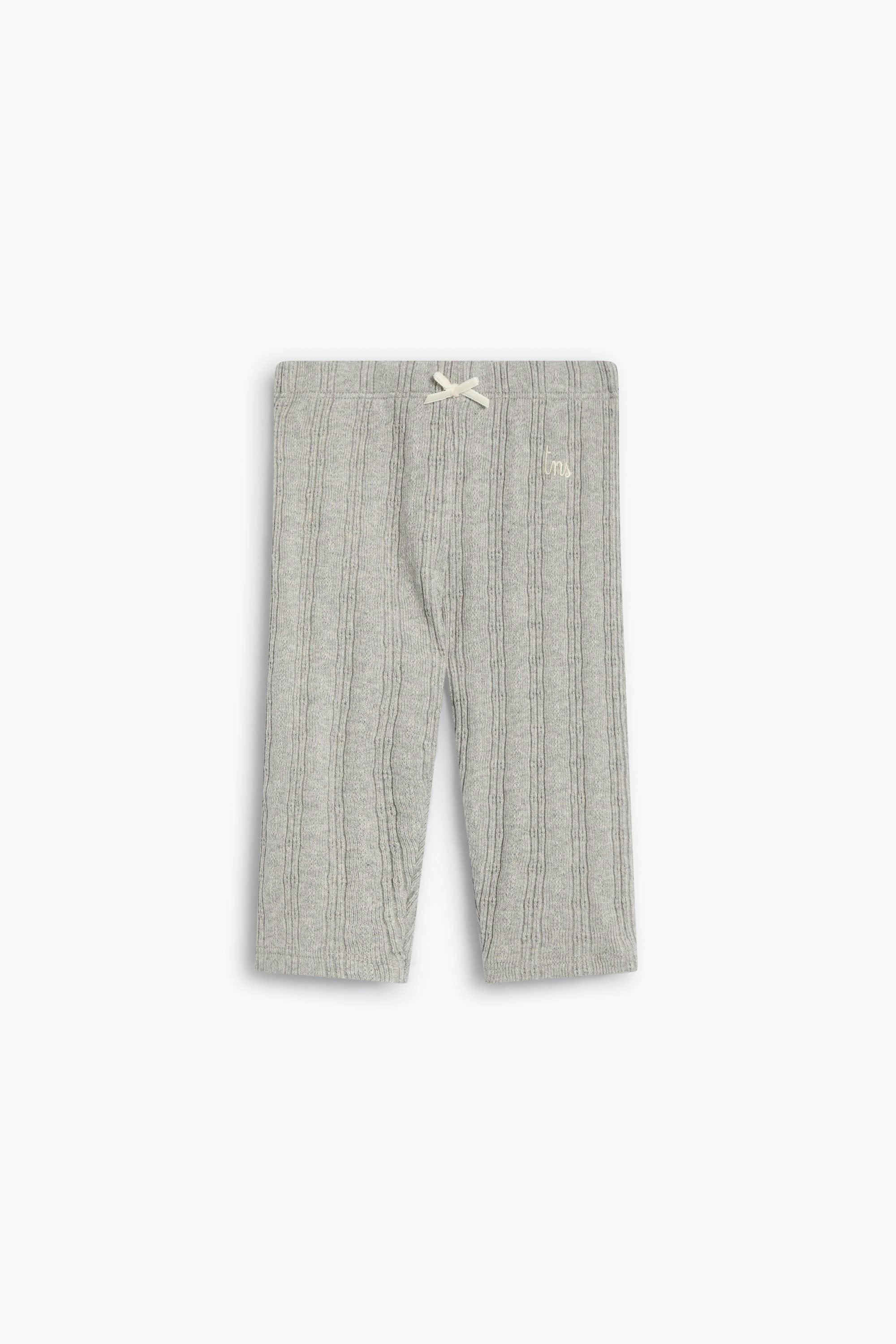 TNS Logo Baby Legging Mid Grey Melange