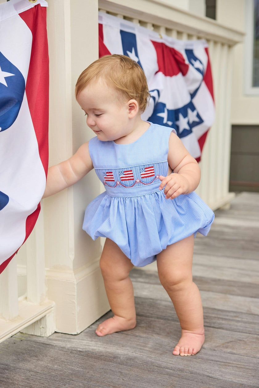 Smocked Apron Bubble - Flags