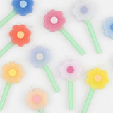 Rainbow Daisy Candles