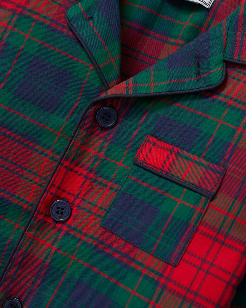 Women's Brushed Twill Pajama Set in St. James Tartan